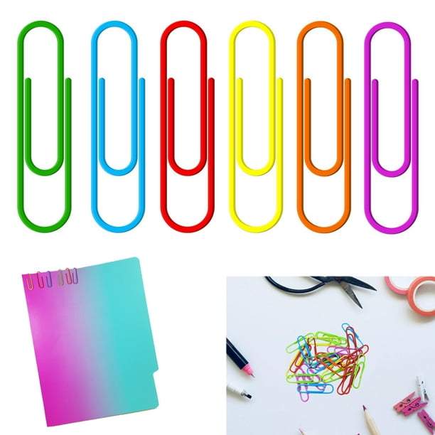 Bazic Office Magnetic Paper Clip Holder w/50 #1 Silver Clips Variety Colors